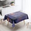 Sunset Windmill Scenery Tablecloth Party Restaurant Banquet Decor Stain Resistant Waterproof  Home Table Decoration