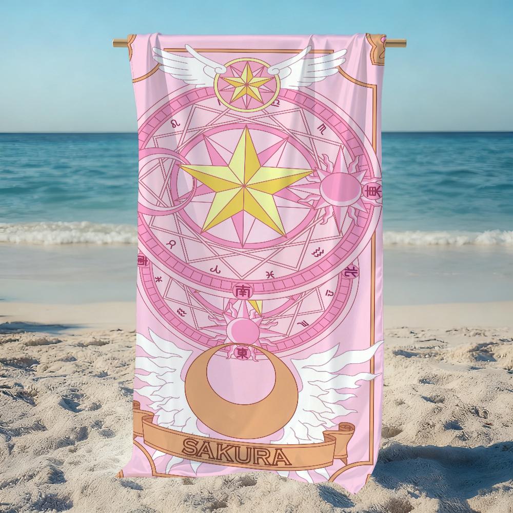 C-cardcaptor Cute S-sakura Towel Beach Quick Dry Soft Pool Towels Gift for Travel Gym Shower Camping Sports