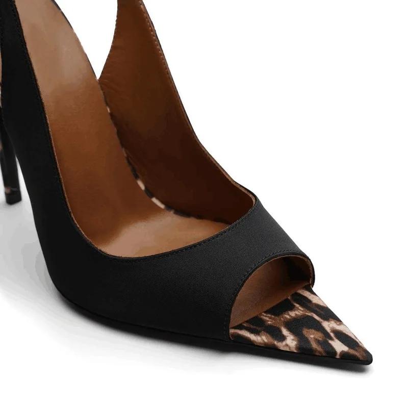 Fashion Fashion Pointed High-heel Women's Sandals Summer European American Roman Buckle Commuting Shopping Slim Heeled Women Shoes 34-45