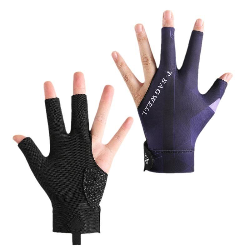 Billiard Gloves Three Finger Leak New Billiard Gloves Special Competition Snooker Lightweight Breathable High Elastic Non Slip Touch Screen