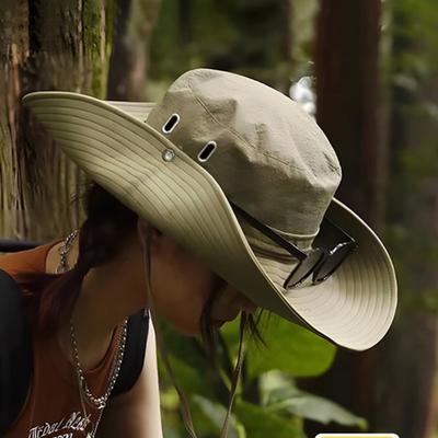 Sun Bucket Hat for Men Women Wide Brim Sun Protection Fishing Beach Hap for Outdoor Hiking Traveling Camping