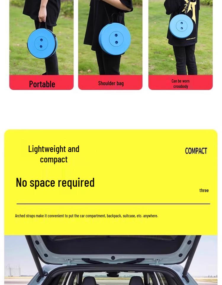 Przenośny Ultralekki Składany Teleskopowy Stołek Kempingowy - Regulowane i Chowane Krzesło