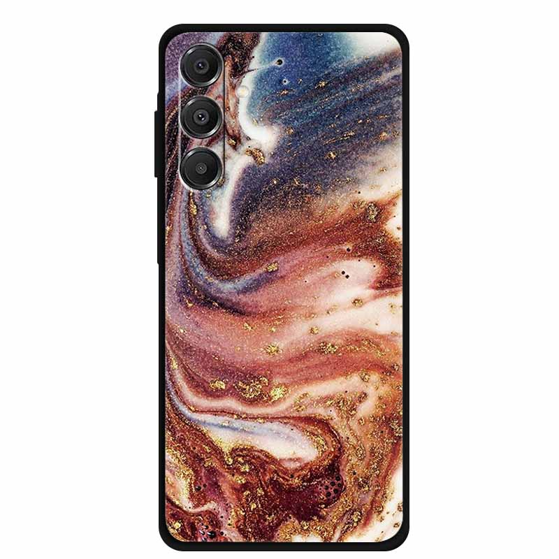 For Samsung Galaxy A14 A15 A16 5G Case Marble Soft TPU Phone Back Cover For Samsung A14 A15 4G Shockproof Silicone Painted Coque