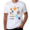 Solar System Planets Earth & Sun Design T-Shirt Lightweight Running Sports T-Shirt