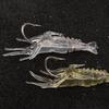 15Pcs  Pvc Shrimp Lures Multicolor Soft Luminous Shrimp Bait Set Fishing Lure With Sharp Hook