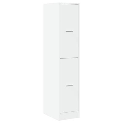 Pharmacy Cabinet White 30 X 41 X 144.5 Cm Engineered Wood