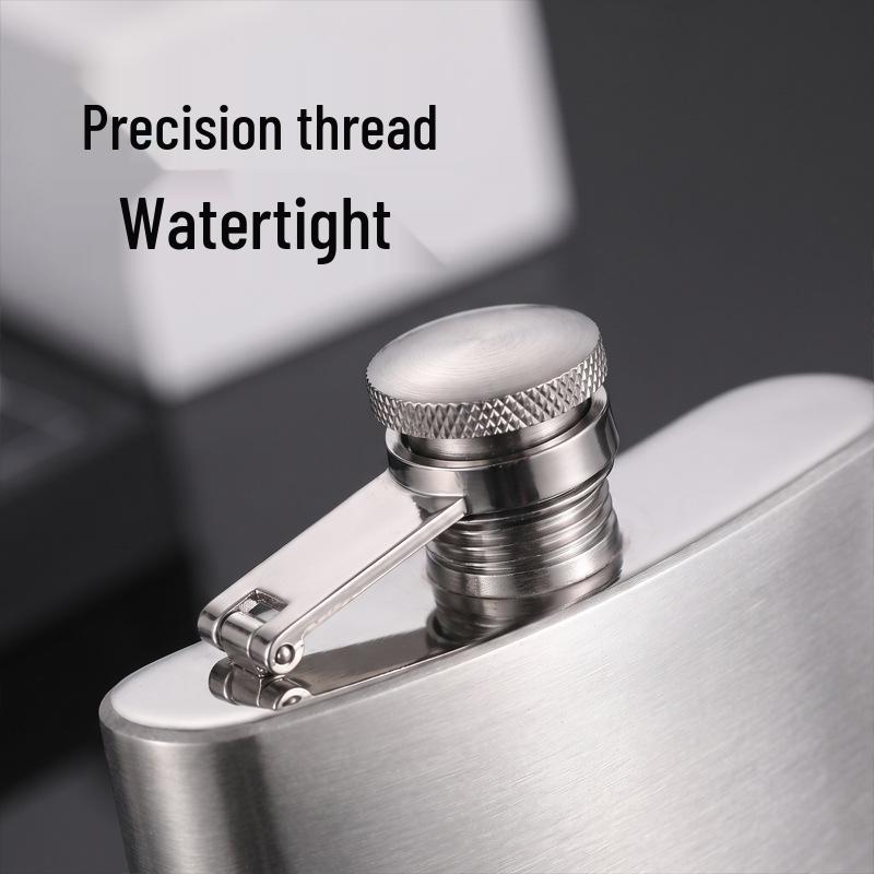 Stainless Steel Portable Hip Flask (1-7oz) for Outdoor Use – Baijiu Bottle (8oz)