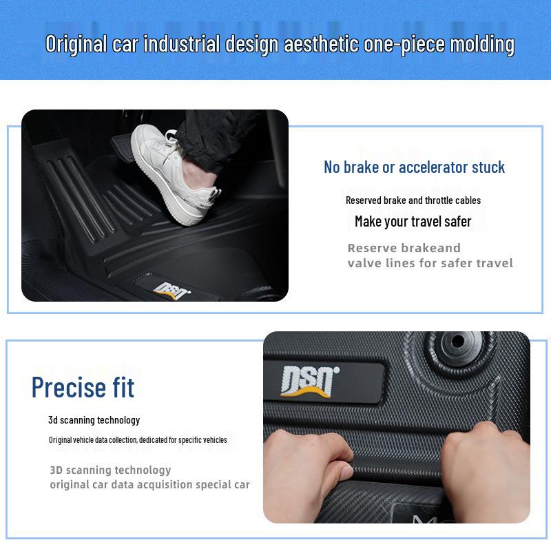 Hyundai Elantra, Sonata, Verna, Mistra TPE Wear-Resistant Car Floor Mats