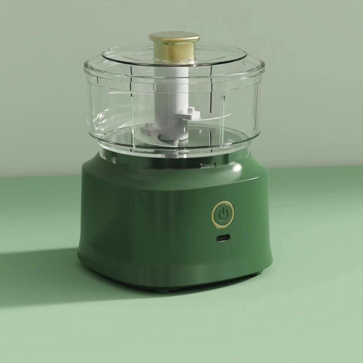 Household kitchen wireless large capacity electric meat grinder USB charging multifunctional garlic зелёный