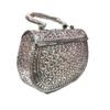 Silberweiße Clutches Vintage Handgefertigt Messing Metall Geldbörse Hand Clutch Handtasche Für Frauen Party Braut Ehe Clutch