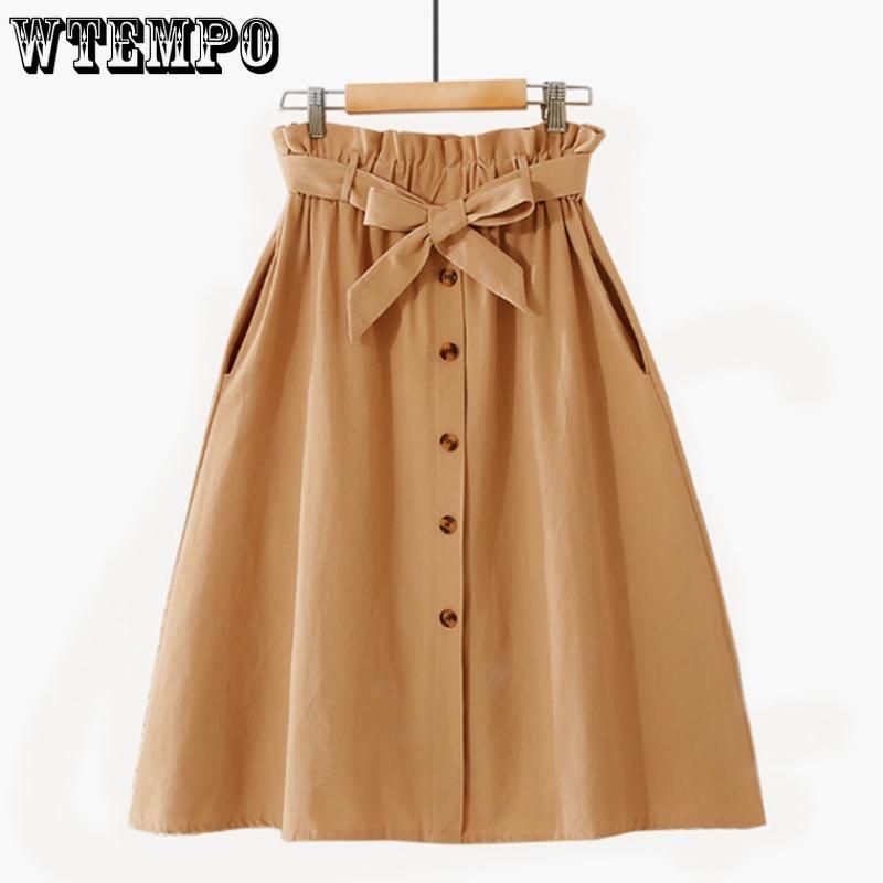 Women's Temperament Long Section High Waist Slim Skirt Elastic Waist Solid Color Skirt Casual Skirt