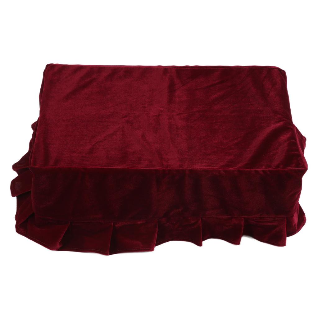 Funda para Taburete de Piano Suave Dorado Oscuro Funda para Banco a Prueba de Polvo Pianos Asientos Individuales