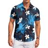 Men's Casual Fashion Printed Short,Sleeve Shirt
