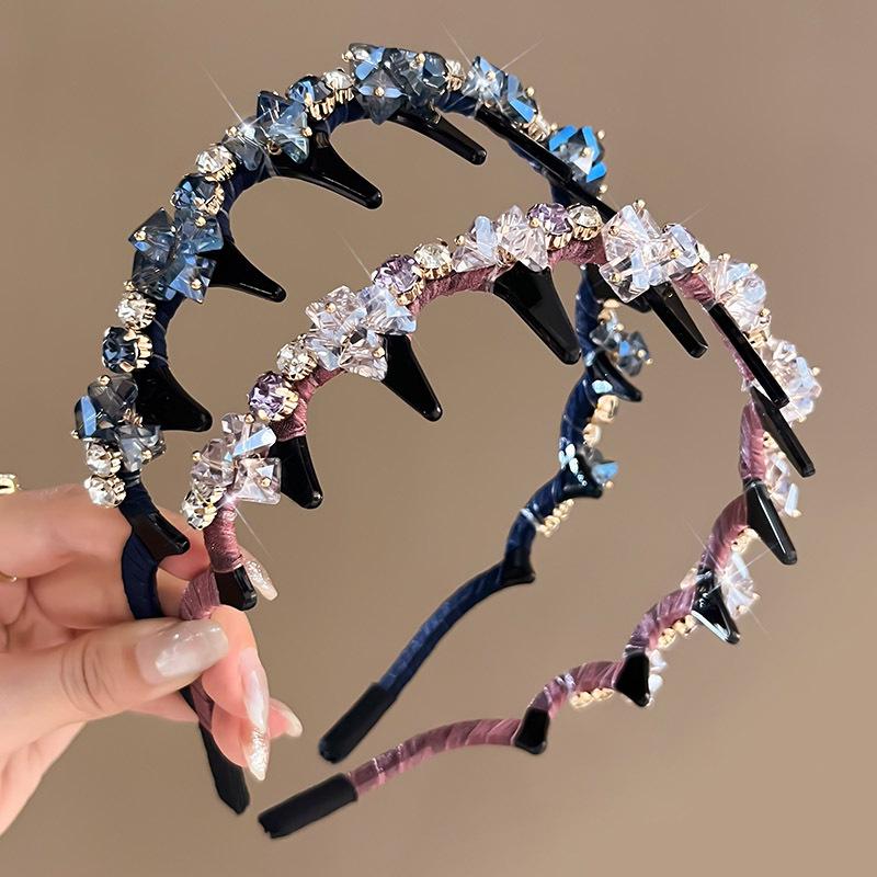 2025 Rhinestone Headband: Heavy Duty, Non-Slip, Stylish Hair Accessory for Women