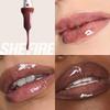 HudA BeAuty FAux Filler Shiny Non Sticky Lip Gloss 0.13 Oz   3.9 Ml She Fire A Sheer Deep Brown Gloss
