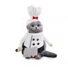 Pet Costume Cat Chef Outfit With Knife Prop Funny Two-Legged Dog Clothing Halloween Dress-Up Small To Large Pets