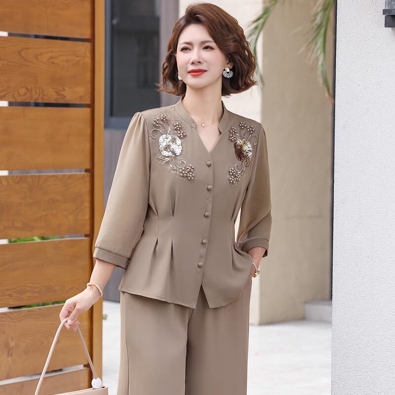 Women's Elegant Summer Short-Sleeve Two-Piece Set