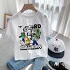 Hot Pixel Game T-shirt Birthday Number Clothes Round Collar Clothing Minecrafted Cartoon Short Sleeve Black Summer Tee Top Gift