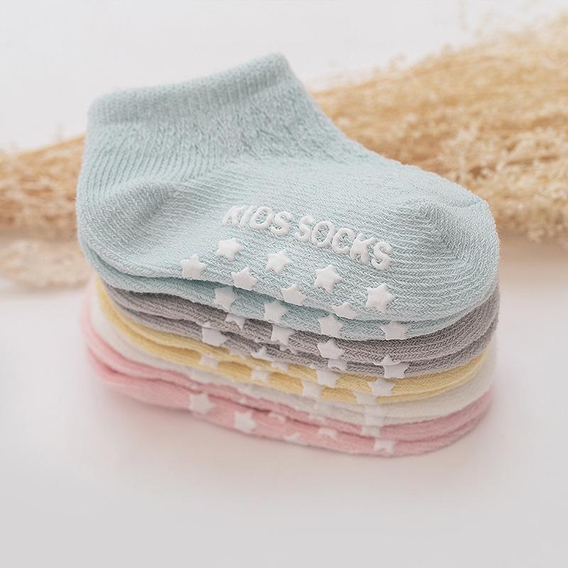 Summer Baby Cotton Thin Mesh Socks Comfy Breathable Kids Boys Girls Non-slip Floor Socks