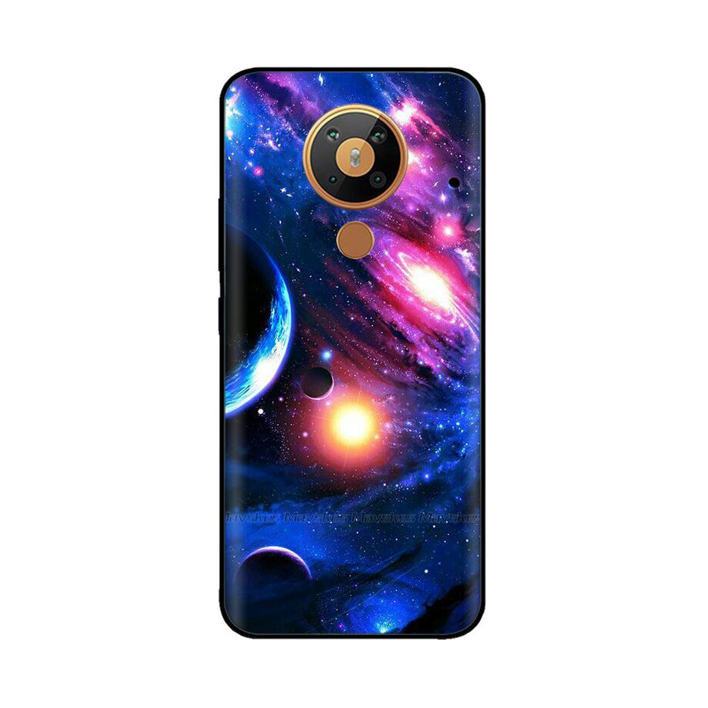 For Nokia 5.3 Silicone Case Soft Tpu Back Cover for Nokia 5.3 3.4 Bumper Printed Silicon Case for Nokia3.4 Nokia5.3 Phone Flower