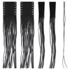 2Pcs Black PU Leather Hand Grips Tassel for 1in Handlebar Motorcycle Modification Accessories