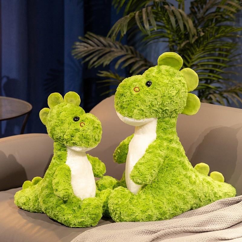 Green Adorable Dinosaur Plush Toy Soft Stuffed Animal Pillow For Sleep  Comfort
