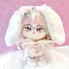 Fluffy Drop Ear Headband for Plush Toys [For 15-20cm Plushies], White, Fluffy, for Plush Toys, Otaku Activities, and More