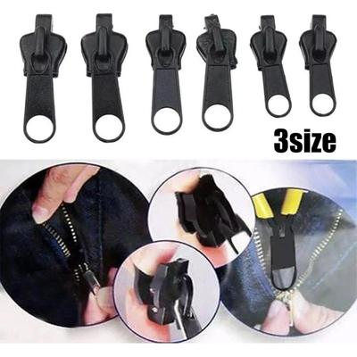 6Pcs/Set Instant Zipper Universal Instant Fix Repair Kit Replacement Zip Slider Teeth Multifunctional Clothing Replacement Zipper