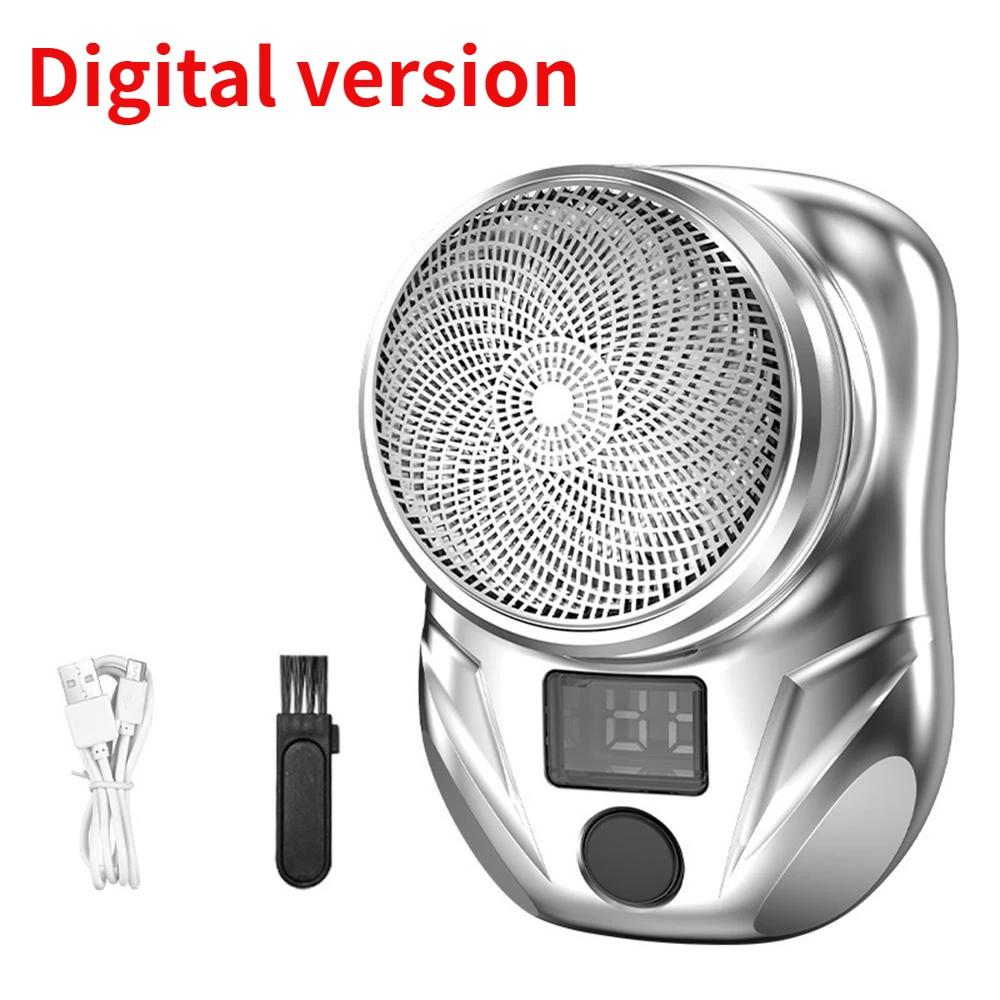 USB-minibarberingslommestørrelse Bærbar elektrisk barbermaskin Oppladbar barberhøvel Herre Minireise elektrisk barbermaskin Bærbar lommebarberhøvel