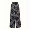 2025 New Paisley Print High-Waisted Wide-Leg Pants - Versatile and Casual