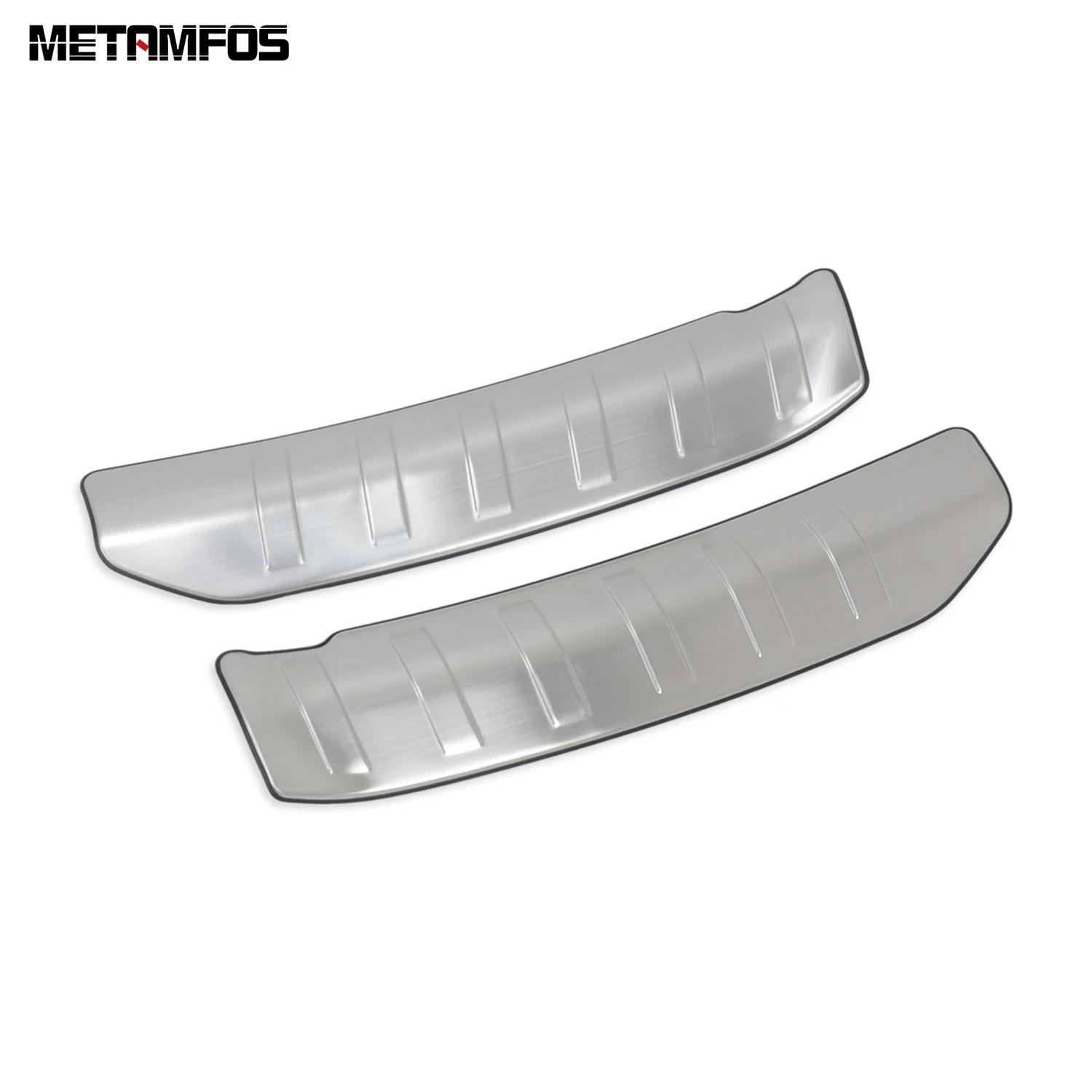 

Car Accessories For Nissan Kicks 2024 Interior Rear Trunk Bumper Foot Plate Tailgate Door Sill Scuff Guard Plate Stainless Steel
