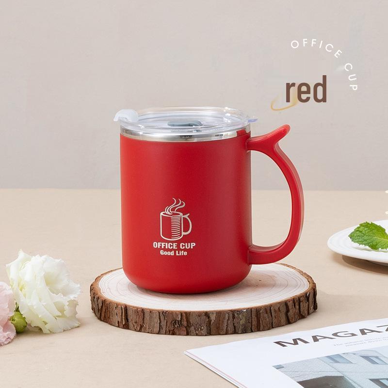 Stainless Steel Double Layer Insulated Coffee Cup - Portable, Anti-Scald Mug for Home & Outdoor Use