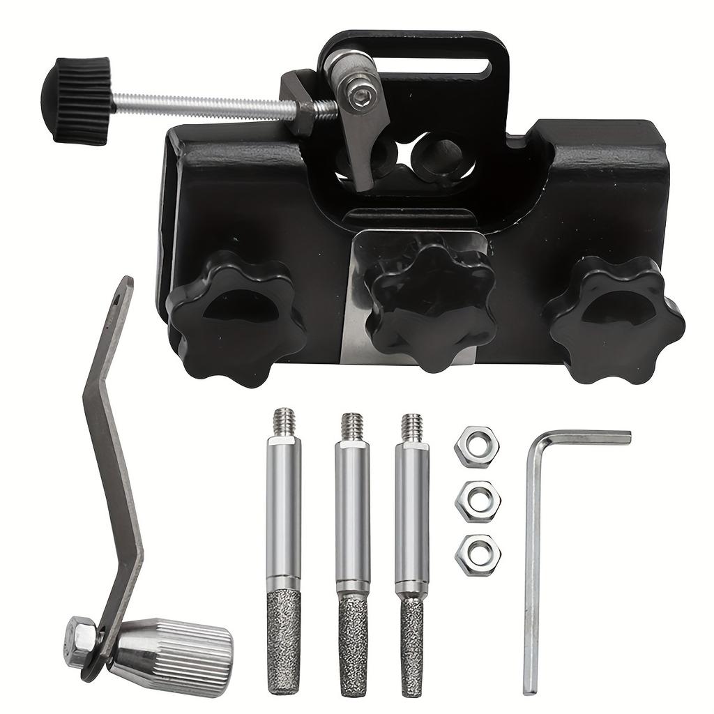 Fast Chainsaw Sharpening Kit, Portable Hand Crank Chain Saw Sharpener Tool, Sharpener Accessories