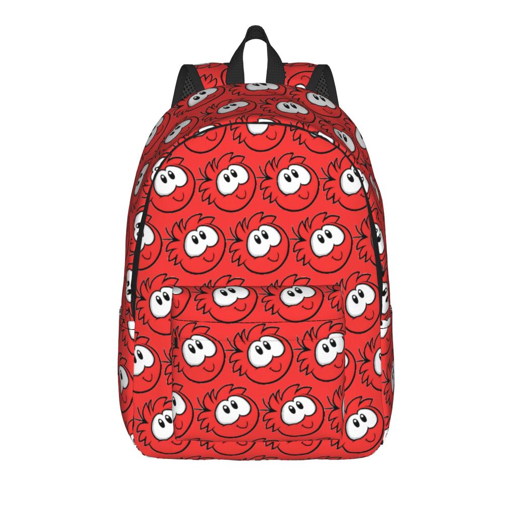 Green Puffle Fashion Backpack with Pocket Student Hiking Travel -Intro Daypack for Men Women Laptop Shoulder Bag