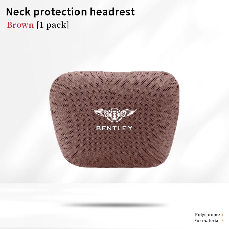 For Bentley Continental GT MULLINER Bentayga Flying Hurtling Spurlogo Car Headrest Neck Support Lumbar Cushion Soft Neck Pillow MY5