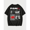 Anime Pain Naruto Sommer T-Shirt Harajuku Herren und Damen Übergroß Retro Streetwear Kurzarm Fitness Locker Lässig Y2k Oberteil