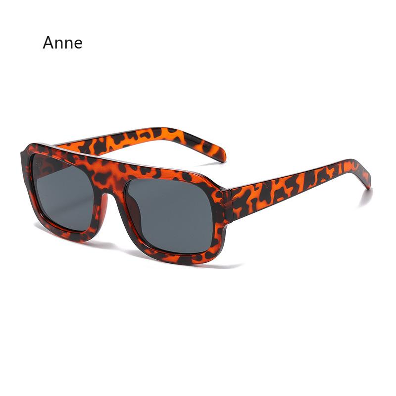 Retro Square Sunglasses Women Leopard Green Fashion Gradient Shades UV400 Cool Men Punk Sun Glasses Gafas De Sol