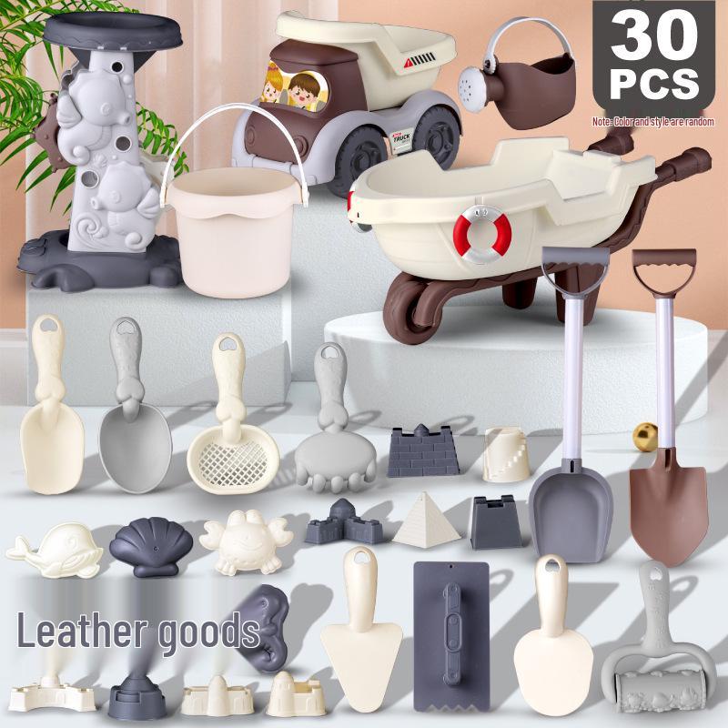 Children's Beach and Snow Play Set: Sand Tools, Shovel, and Beach Car