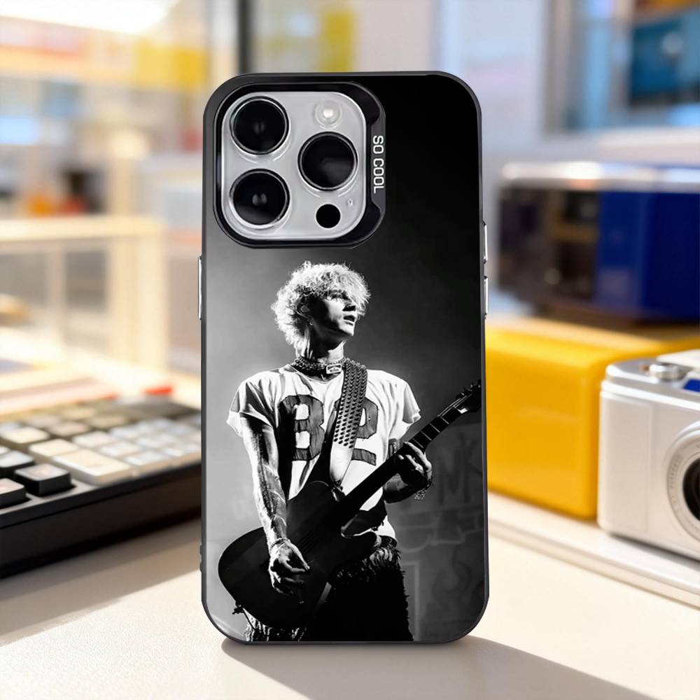 MGK L-Lost Americana Cool Phone Case For iPhone 17,16,15,14,13,12,11,Pro,XS,Max,Plus,Mini,SE4,E Black Matte Shockproof Cover
