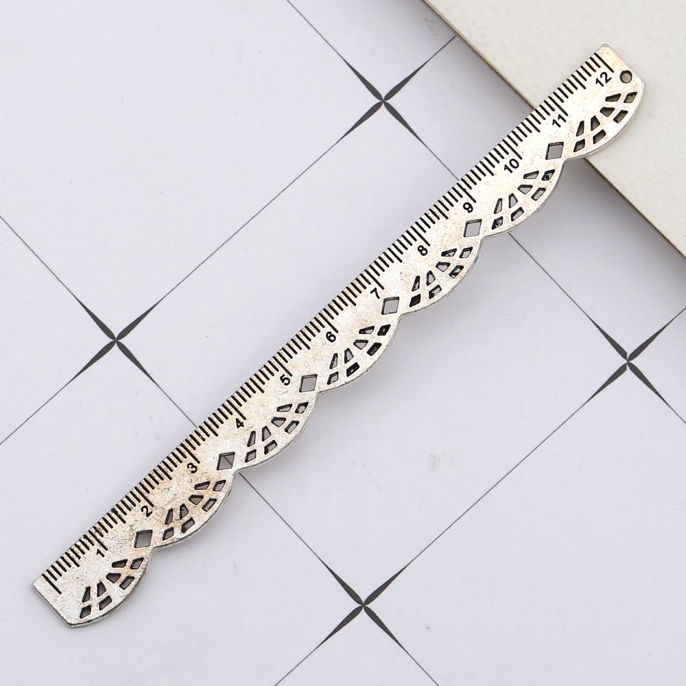 1 Stück Niedlich Kawaii Retro Vintage Metall Katze Spitze Lineal Lesezeichen Schulbürobedarf Schreibwaren Ellen Brook Geschenk Nähen Zeichnen