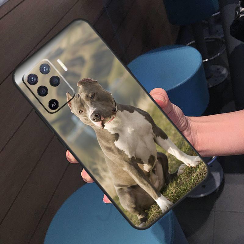 Pit Bull Lovely Dog Pitbull Case For Oppo A5 Pro A17 A57 A77 A60 A80 A40 A18 A38 A58 A78 A98 A96 A76 A16 A94 A74 A54 A15