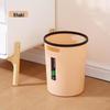 Flip-Top Plastic Trash Can