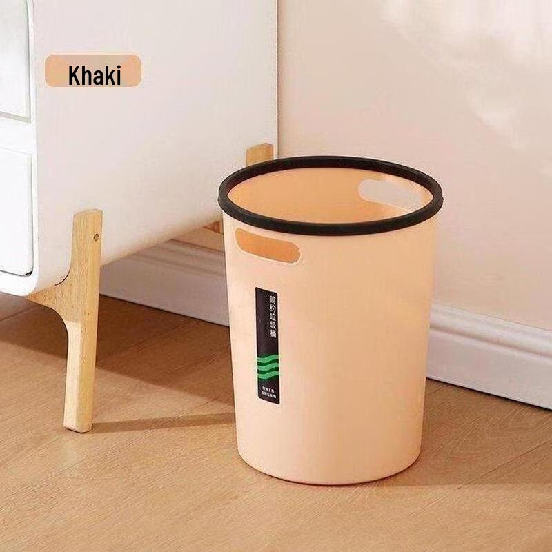 Flip-Top Plastic Trash Can