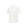 Li Ning T Shirts Unisex Ivory Crew Neck Moderate Straight Fit AHST117-1