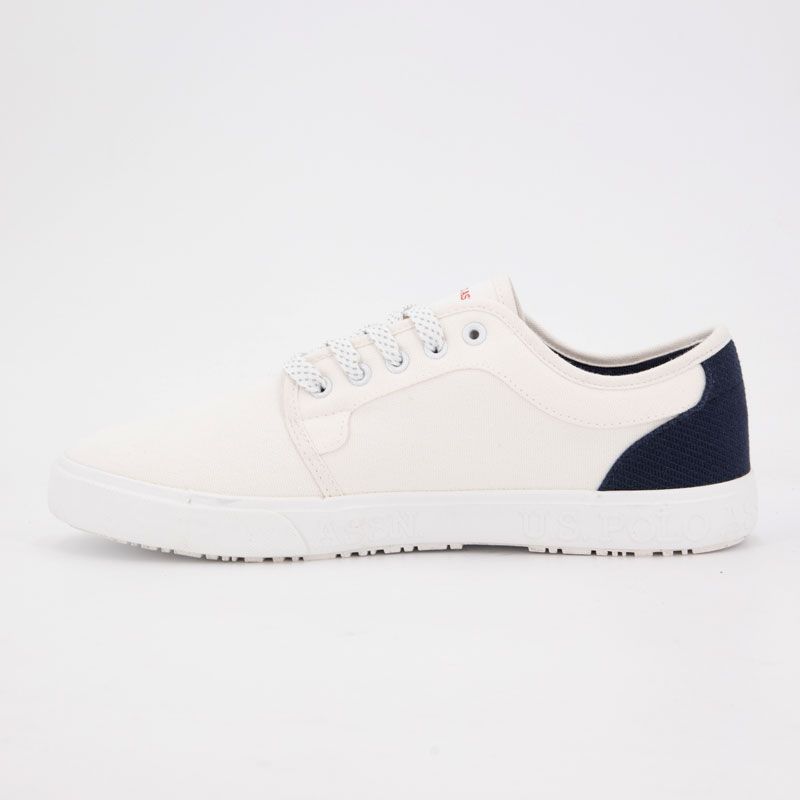 US POLO Men's Medieval Canvas Sneakers with Striped Laces