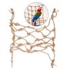 Hemp Rope Parrot Bird Climbing Net Hanging Rope Net Swing Play Rope Ladder Chew Toy (Small)