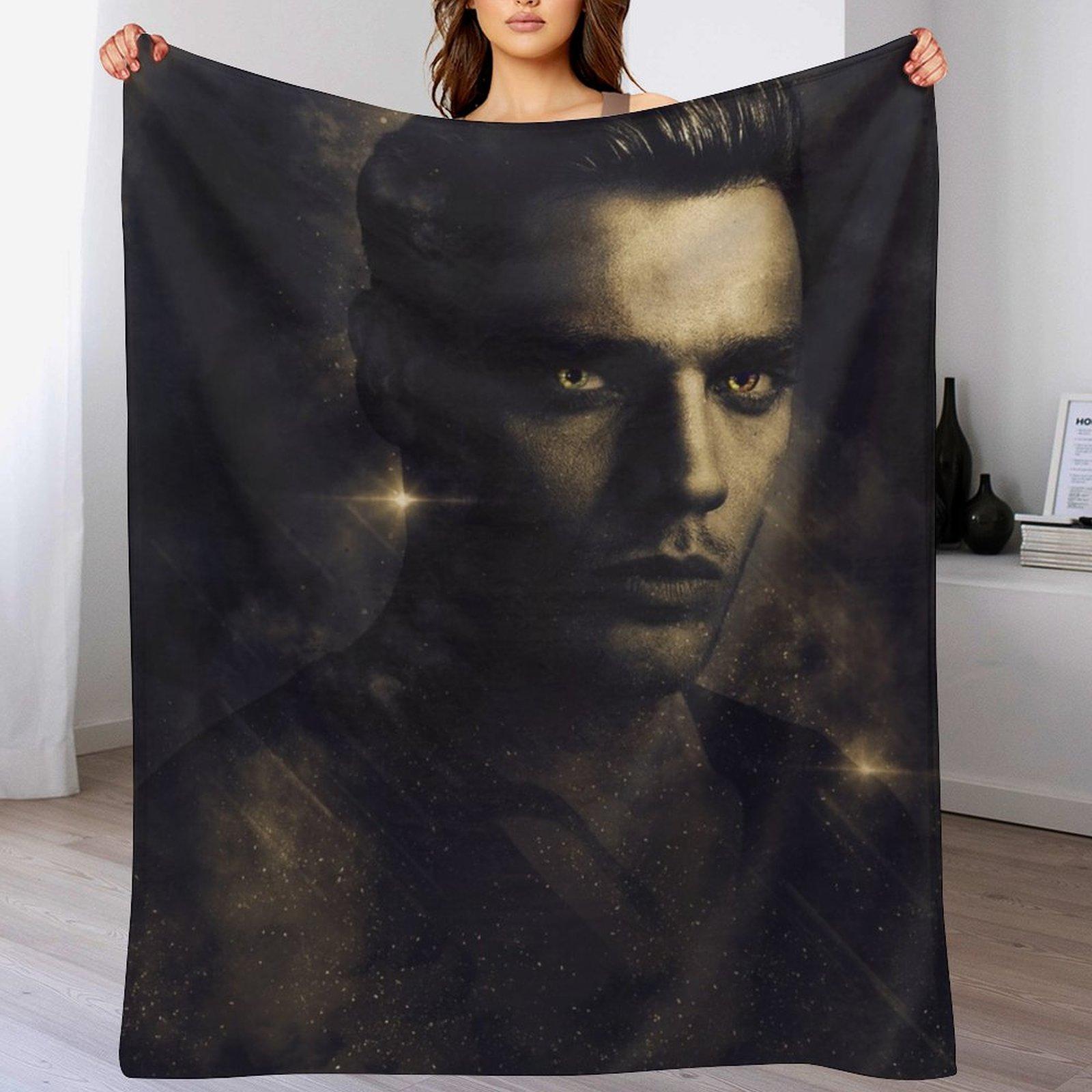Jace Herondale Gold Throw Blanket Wrinkle Resistant Lightweight Blanket 102x76cm(40x30in)