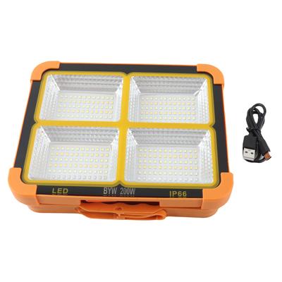 Lampă de lucru portabilă solară LED 200W 7000mAh 15000LM 288 LED-uri 4 Moduri IP65 Reîncărcabilă Lampă de lucru de urgență