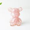 Crystal Resin Bear Sitting Figurine For Home Office Decor Gift For Friends