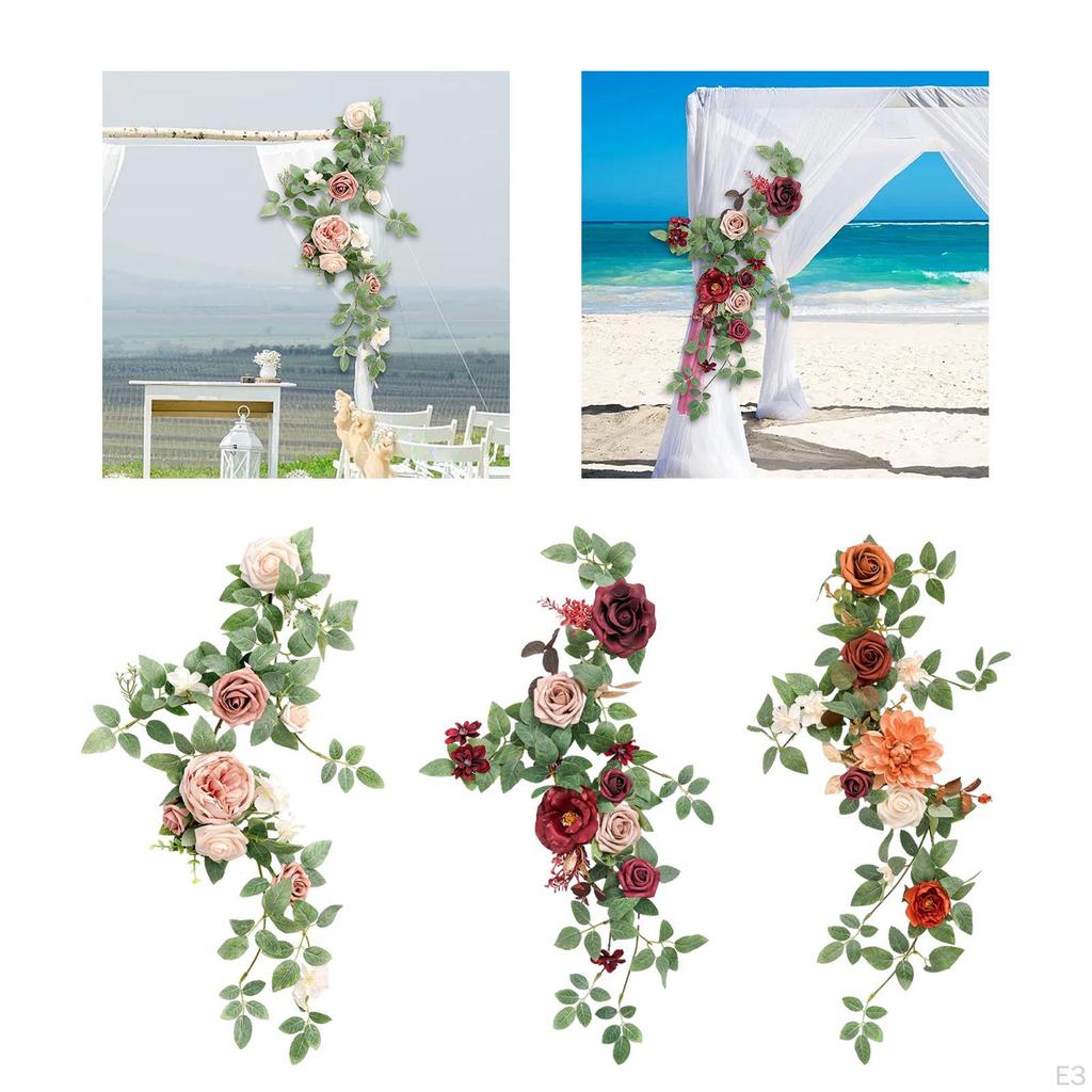 Silk Flower Swag for Elegant Wedding Display